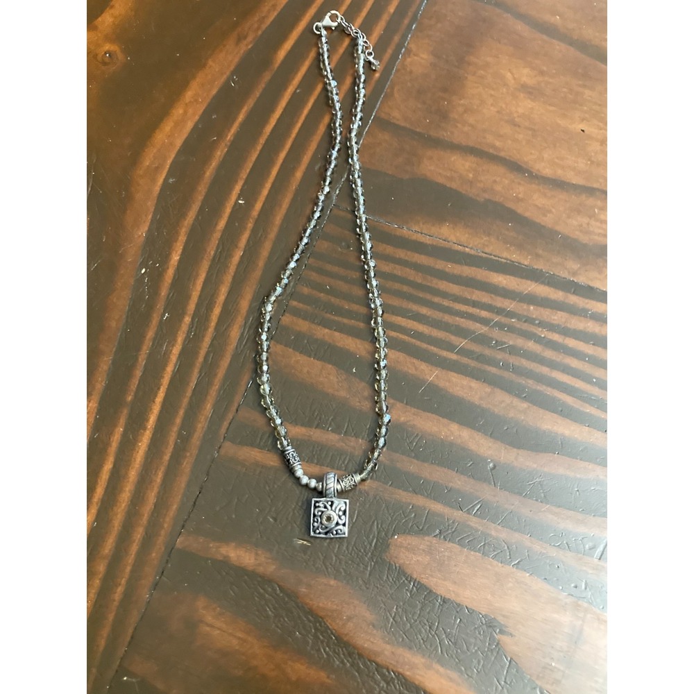 Vintage Barse .925 Sterling Silver Beaded Necklace 18.75 Inches Long